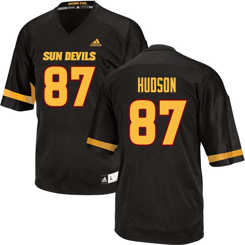 Men #87 Tommy Hudson Arizona State Sun Devils College Football Jerseys Sale-Black